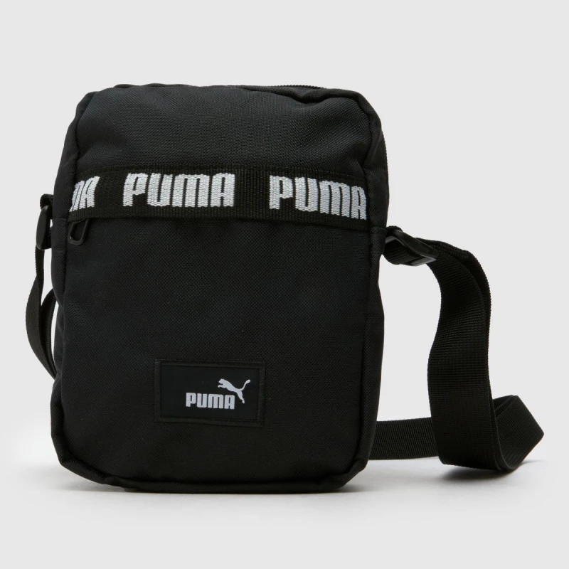 Image of PUMA Black Phase Tape Crossbody Bag Black One Size