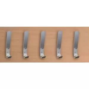 Image of Slingsby Aluminium Coat Hooks - Pack of 10
