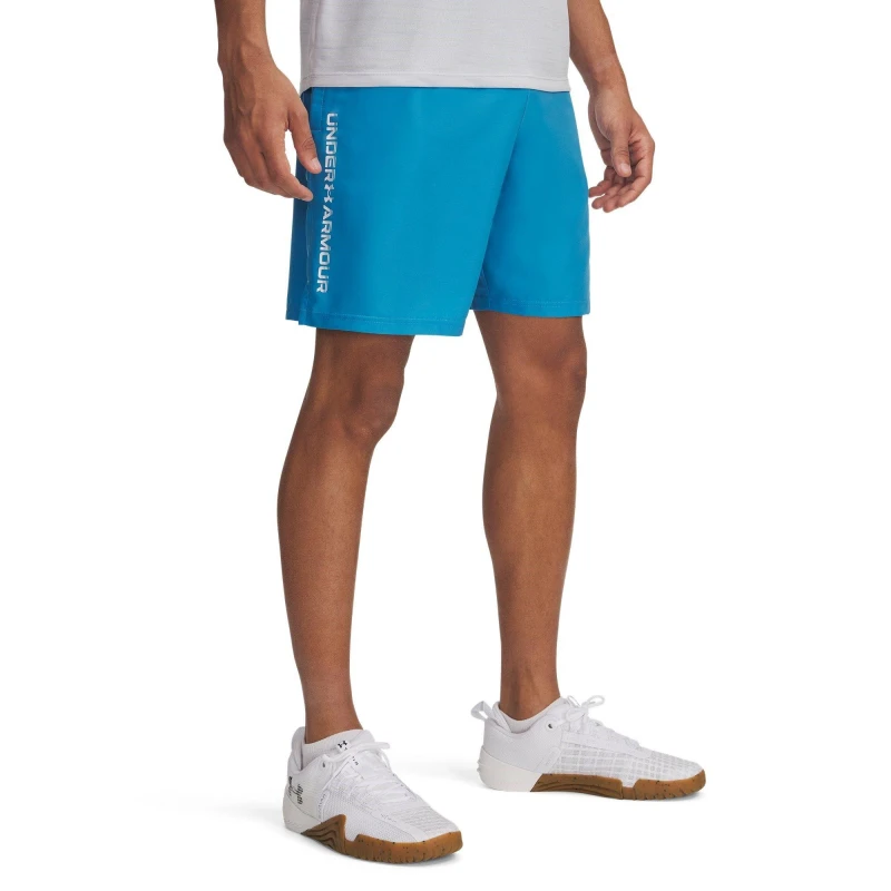 Image of Under Armour UA Tech Woven Wordmark Shorts Ether Blue male L