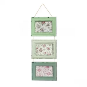 Image of Sass & Belle Delilah Triple Photo Frame Green