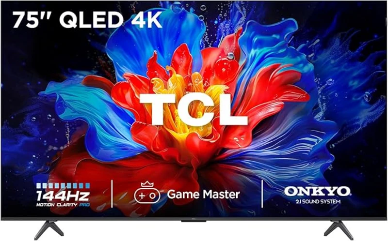 Image of TCL 75" 75P8K-UK Smart 4K Ultra HD QLED TV