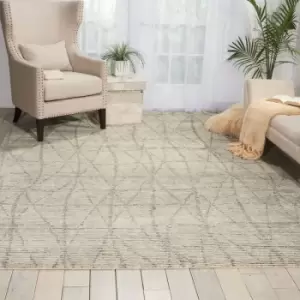 Image of Ellora ELL02 Stone 168cm x 226cm Rectangle - Grey and Beige