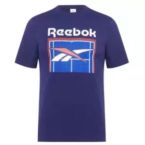 Image of Reebok Court T Shirt Mens - Blue