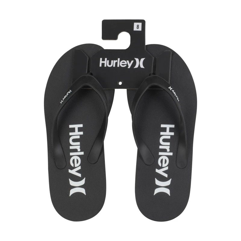 Image of Hurley 1 Pack Flip Flops Mens - Black 7