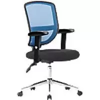 Image of Nautilus Designs Office Chair Bcm/K512/Bl/Adt Mesh Blue Chrome