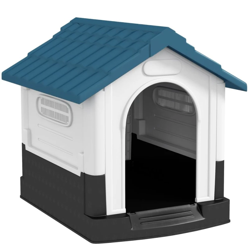 Image of PawHut Dog Kennel for XS and S Dogs, 80 x 69 x 76cm, Blue D02-164V01BU