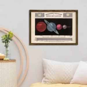 Image of Map012 Multicolor Decorative Framed MDF Painting