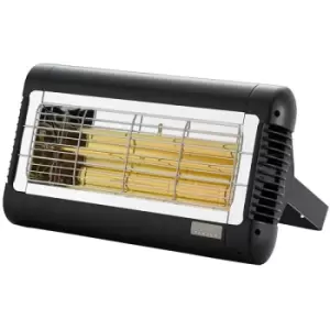 Image of Tansun Sorrento 2.0kW Quartz Infra-Red Heater - Black - SOR220IP/BLK