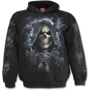 Image of Reaper Bats Mens Small Hoodie - Black
