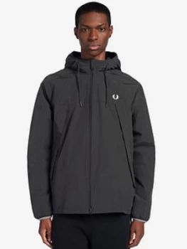 Image of Fred Perry Panelled Zip Through Jacket - Black Size M Men