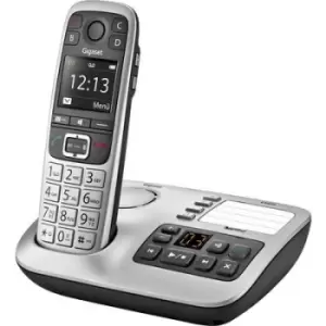 Image of Gigaset E560A DECT/GAP Cordless analogue Answerphone, Hands-free, Visual call notification Platinum