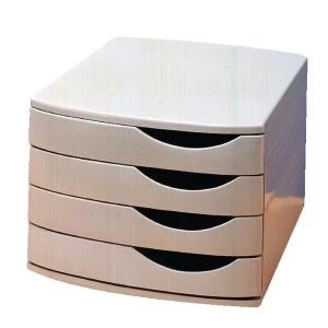 Image of Jalema 4 Drawer Desktop Set Grey A6862-541