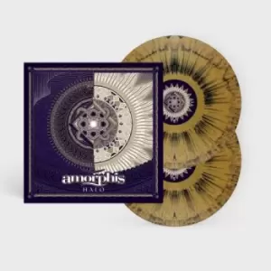 Image of Amorphis Halo - Gold + Black Dust Splatter - Sealed 2022 German 2-LP vinyl set AF0027