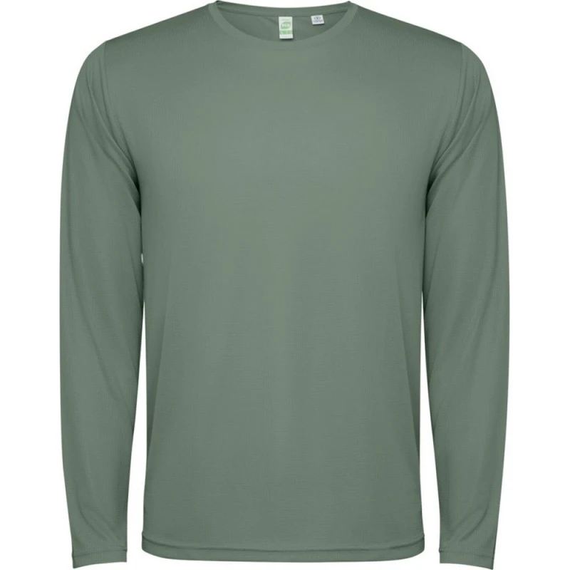 Image of ROLY Estoril Long-Sleeved T-Shirt in Green Size: 4 Years Green Unisex 4 Years