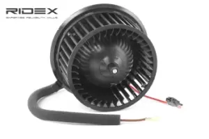 Image of RIDEX Blower Motor for left-hand drive vehicles 2669I0009 Heater Blower Motor,Interior Blower VW,SEAT,Polo Schragheck (6N1)