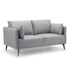 Image of Julian Bowen Rohe 2 Seater Sofa Grey