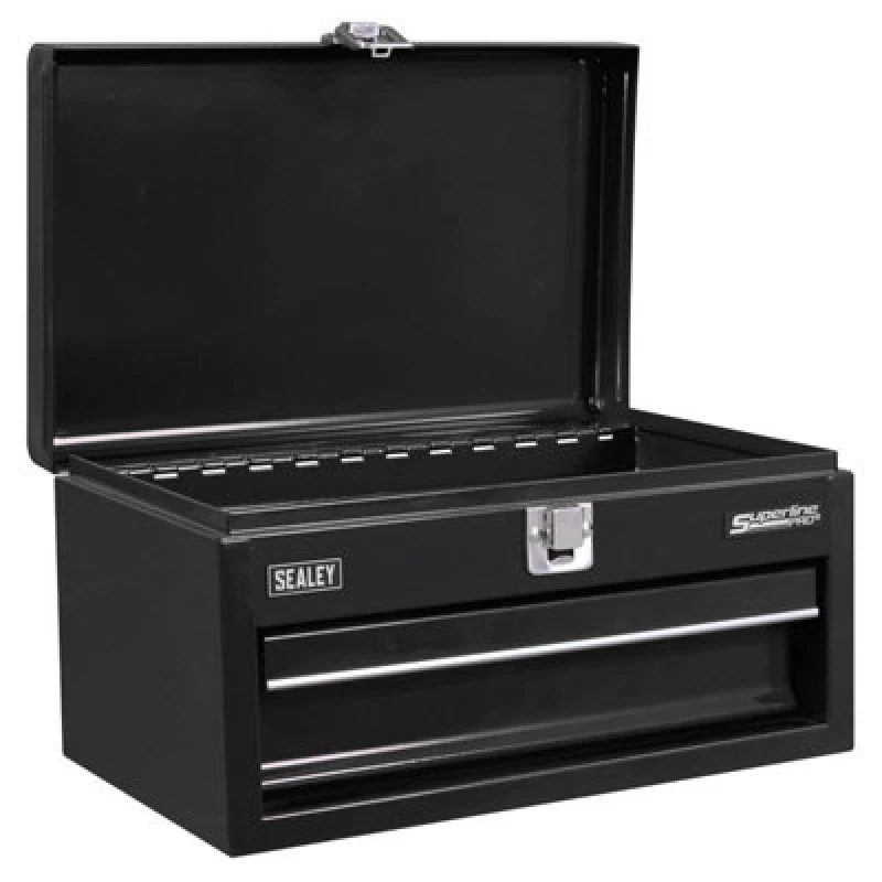 Image of Sealey Superline Pro Mini Tool Box Tool Chest APMTB2 Colour: Black