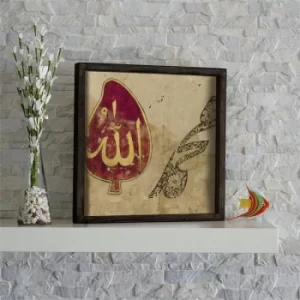Image of KZM650 Multicolor Decorative Framed MDF Painting