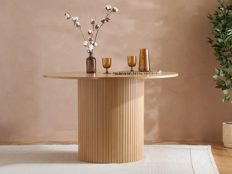 Image of Birlea Axel 120cm Black Dining Table