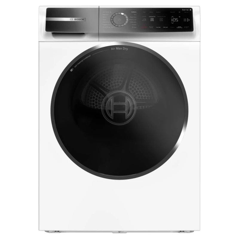Image of Bosch Series 8 WRB247C9GB 9Kg Heat Pump Tumble Dryer - White - A+++ Rated