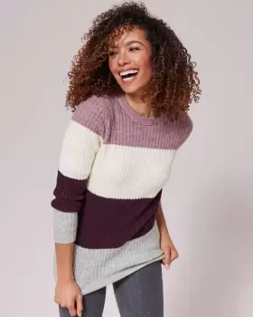 Image of Cotton Traders Womens Cosy Crew Neck Jumper in Red