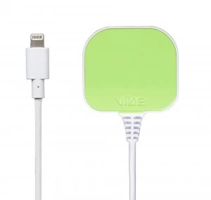 Image of Vibe 2.4A Mains Charger With Lightning Connection-Green