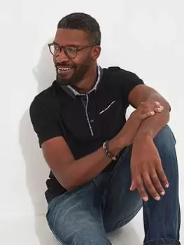 Image of Joe Browns Sensational Smart Polo Shirt - Black Size M, Men