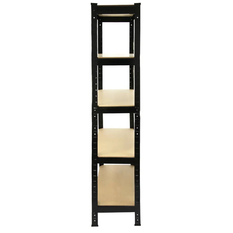 Image of MONSTER RACKING Monster Shop - 8 x Black Racking Bay Unit 5 Tier Heavy Duty Steel Metal 150kg 5060225630357