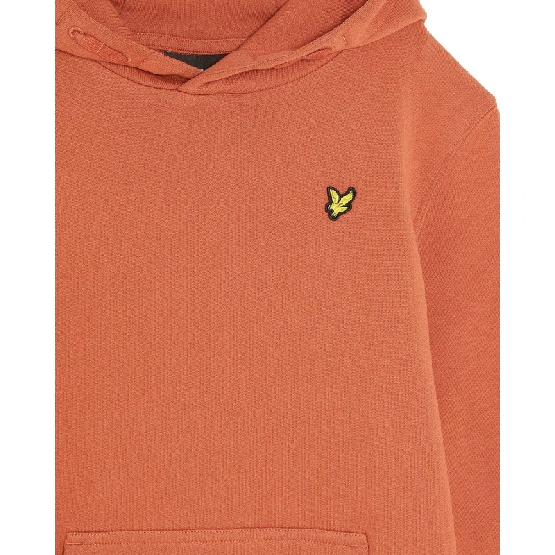 Image of Lyle and Scott Classic Hoodie Juniors Brick unisex 8-9 Yrs