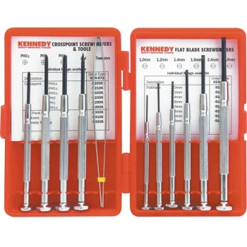 Image of 11-Pce Precision Screwdriver & Tool Set - Kennedy