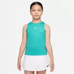 Image of Nike Dri-FIT Victory Big Kids (Girls') Tennis Tank - Blue