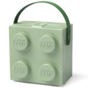 Image of LEGO Lunch Box with Handle - Sand Green
