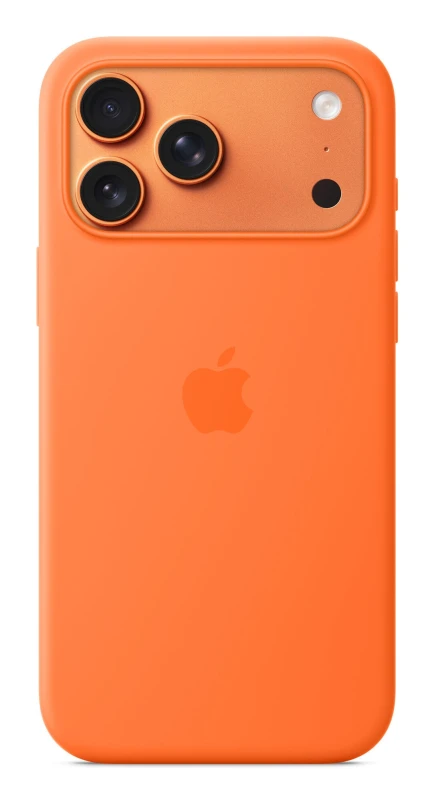 Image of Apple Silicone Case with MagSafe for iPhone 17 Pro Max - Orange