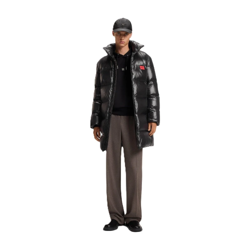 Image of Boss Mens Magnus In Overcoat Black male M