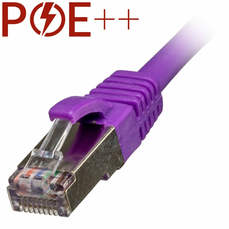 Image of Cablenet 10m Cat6a RJ45 Violet S/FTP LSOH 26AWG Snagless Booted Patch
