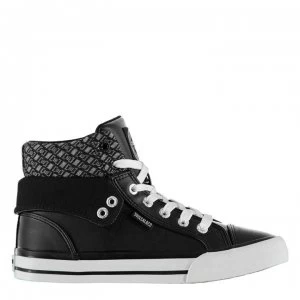Image of SoulCal Aston Hi Top Ladies Trainers - Black/White