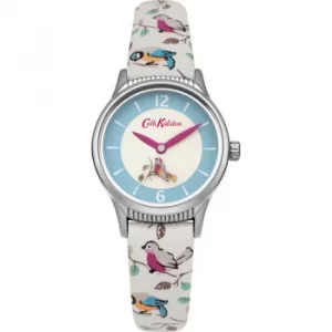 Image of Ladies Cath Kidston Little Birds Rotating Disc Strap Watch