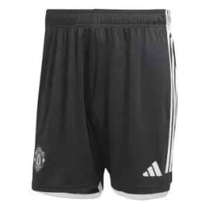Image of adidas Manchester United Away Shorts 2023 2024 Adults - Black