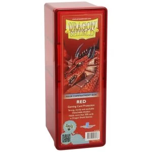 Image of Dragon Shield Storage Box With 4 compartments - Red