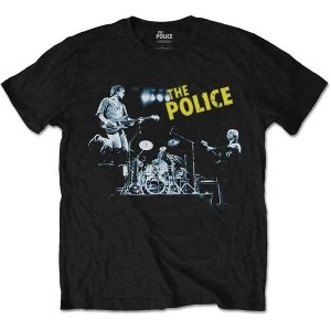 Image of The Police - Live Unisex Medium T-Shirt - Black