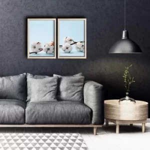 Image of 2PKCT-020 Multicolor Decorative Framed MDF Painting (2 Pieces)