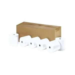 Image of Single Ply Thermal Printer Paper on a Roll 44mm x 80m 1 x Pack of 20 Rolls