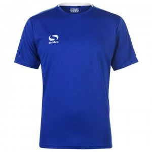 Image of Sondico Fundamental Polyester Football Top Mens - Royal/White