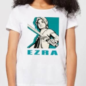 Image of Star Wars Rebels Ezra Womens T-Shirt - White - M