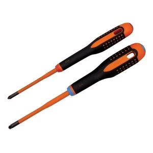 Image of Bahco Insulated ERGO SLIM Combi Screwdriver Twin Pack