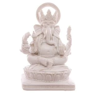 Image of Decorative White Ganesh Figurine