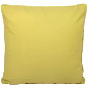 Image of Fusion - Plain Dye Water Resistant Outdoor Filled Cushion, Ochre, 43 x 43 Cm