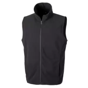 Image of Result Core Mens Micro Fleece Gilet (S) (Black)