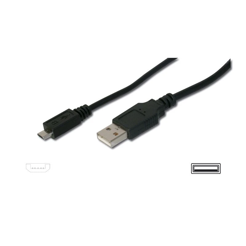 Image of FDL 1M USB A MALE TO USB MICRO B MALE CABLE