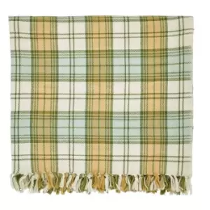 Image of Morris and Co Lemon Tree - Willow Bough Woven Throw - Green